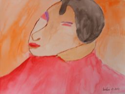 Painting titled "question" by Caroline D., Original Artwork