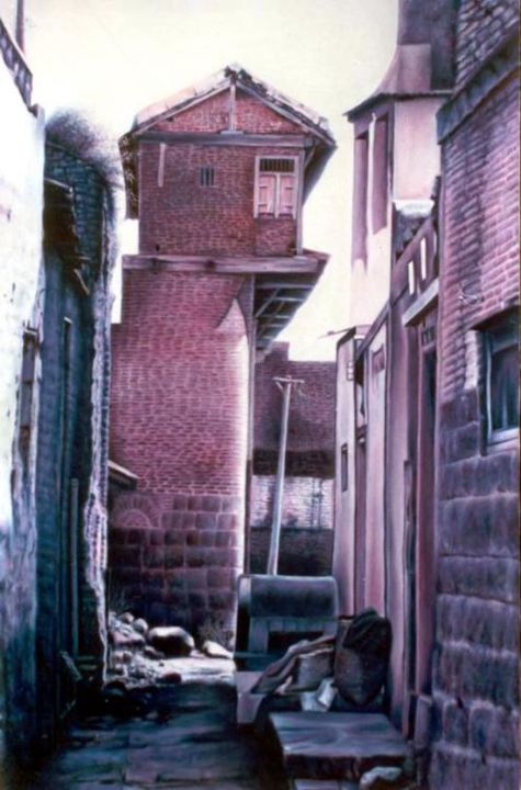 Pintura intitulada "artindia2005_168528…" por Santosh, Obras de arte originais