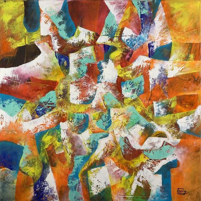 Painting titled "Enjoy!" by Tamy Moldavsky, Original Artwork