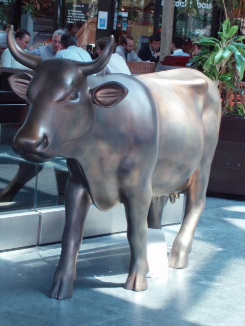 Photography titled "CowParadeGeneva" by Sarah Bru, Original Artwork