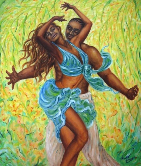 Fiesta 绘画, 20.9x17.9 in