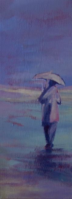 Peinture intitulée ""En promenade 3"" par Catherine Suchocka, Œuvre d'art originale, Autre