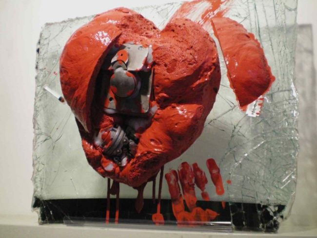 Installation titled "On the Road" by Manu'S Art, Original Artwork