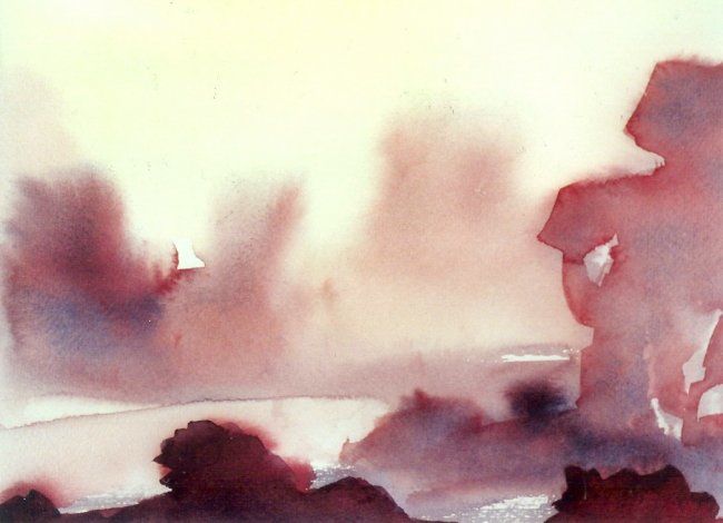 Peinture intitulée "symphonie mauve" par Evelyne Hervé, Œuvre d'art originale, Huile