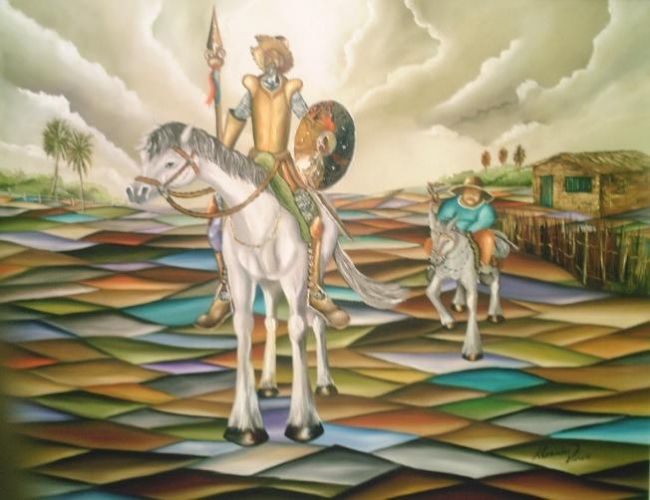 Ζωγραφική με τίτλο "Dom Quixote" από Alexander Pacheco, Αυθεντικά έργα τέχνης