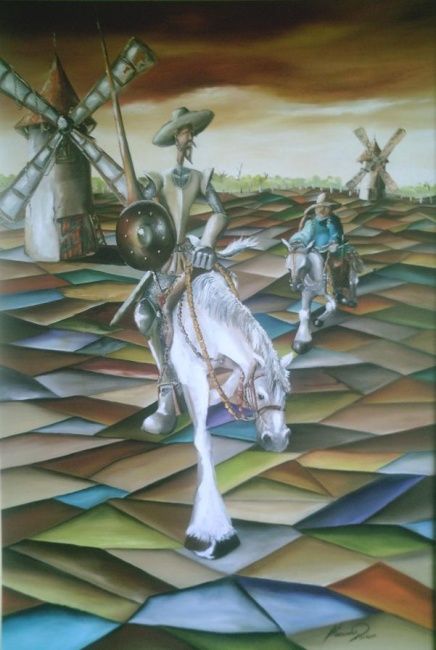 Painting titled "Dom Quixote" by Alexander Pacheco, Original Artwork
