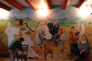 Peinture intitulée "et les animaux aussi" par Nanou, Œuvre d'art originale
