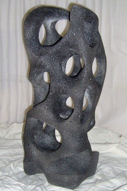 Sculpture titled "Black 2" by Zolas, Original Artwork