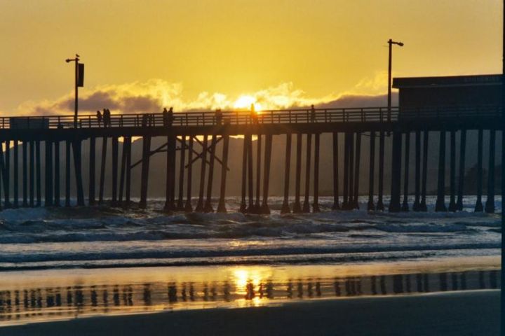 Photography titled "Sunset on the Beach" by Amber Harman, Original Artwork