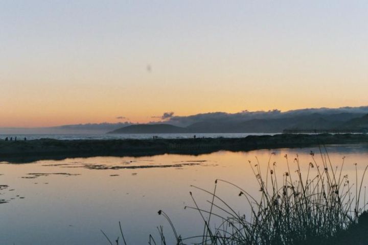 Photography titled "Dusk at the Beach" by Amber Harman, Original Artwork