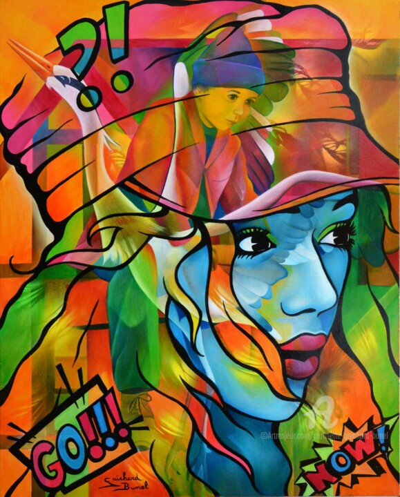 Peinture intitulée "le p'tit ramoneur" par Jeannette Guichard-Bunel, Œuvre d'art originale, Autre