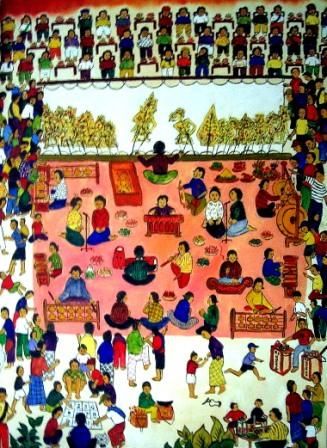 Картина под названием "Wayang Kulit" - Widi Widiatmoko, Подлинное произведение искусства