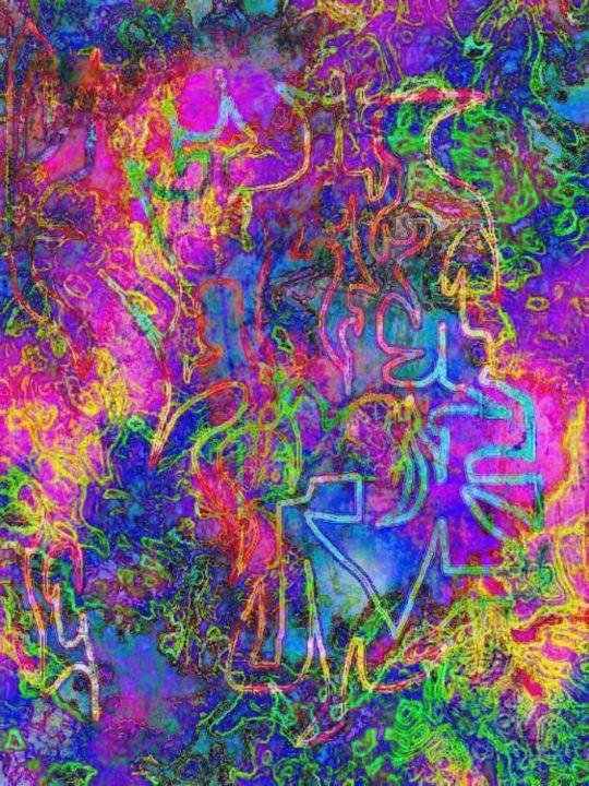 Digital Arts titled "Saphire Jazz" by Millenia Foxtrot (Shadow Zero), Original Artwork