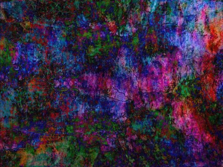 Painting titled "Trash media 2" by Millenia Foxtrot (Shadow Zero), Original Artwork
