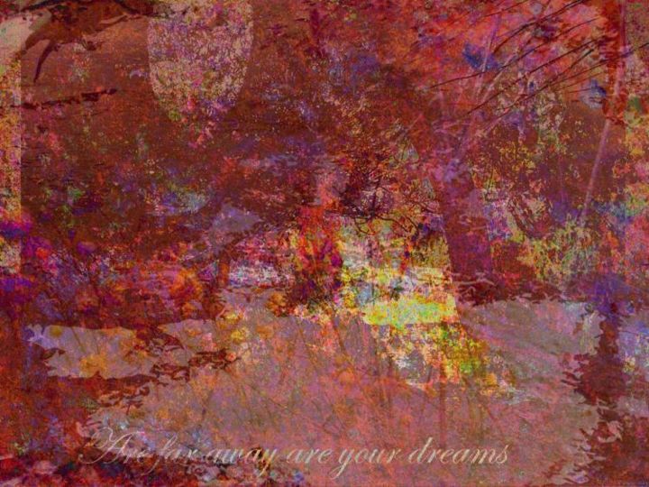 Painting titled "Dream vibrations" by Millenia Foxtrot (Shadow Zero), Original Artwork