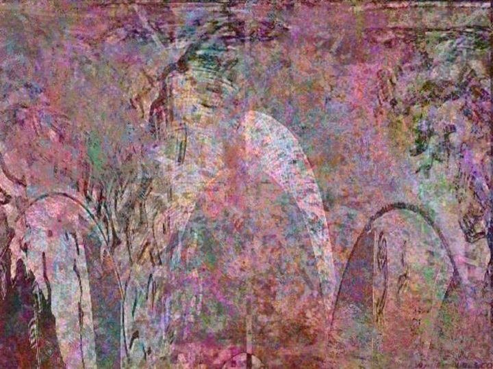 Painting titled "rainbow doors" by Millenia Foxtrot (Shadow Zero), Original Artwork