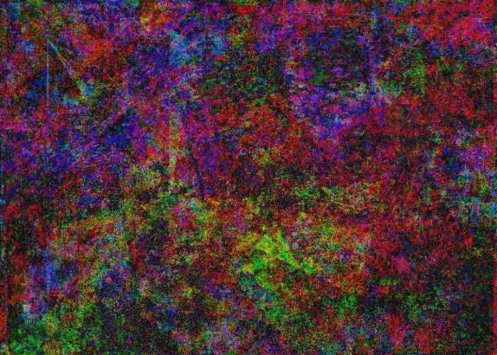 Painting titled "crystal jazz 8" by Millenia Foxtrot (Shadow Zero), Original Artwork
