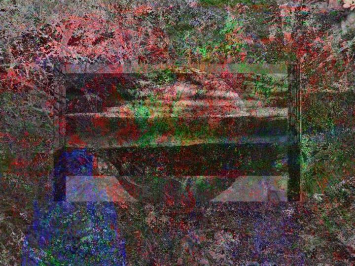 Painting titled "Under stone zero" by Millenia Foxtrot (Shadow Zero), Original Artwork