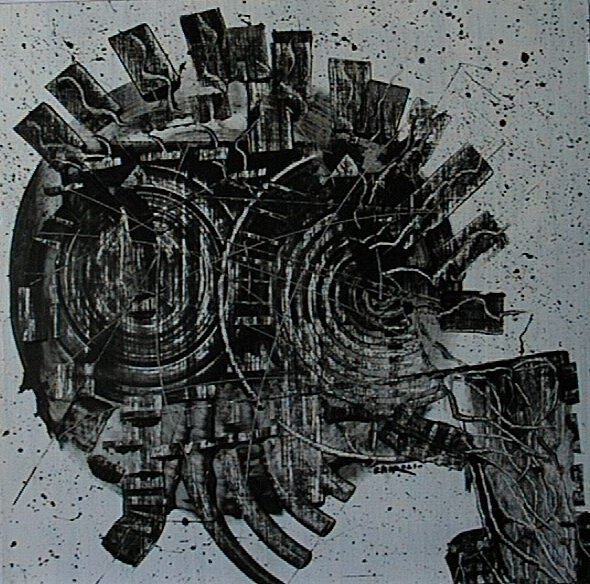 Peinture intitulée "sa majesté des mouc…" par Yves Cairoli, Œuvre d'art originale
