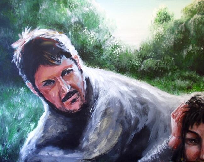 Je sais pas ce qui m'a pris. 绘画, 28.7x36.2 in