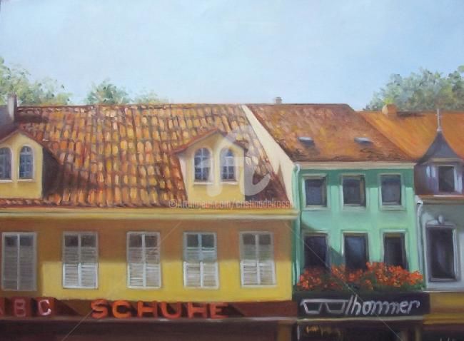 Pintura titulada "Zweiter Sommertag (…" por Cristina Del Rosso, Obra de arte original, Oleo
