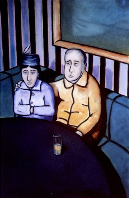 Painting titled "Small Beer" by Bradley Owen, Original Artwork, Oil