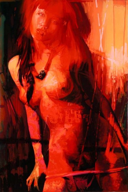 Painting titled "Intimo" by Rafael Espitia Perea, Original Artwork