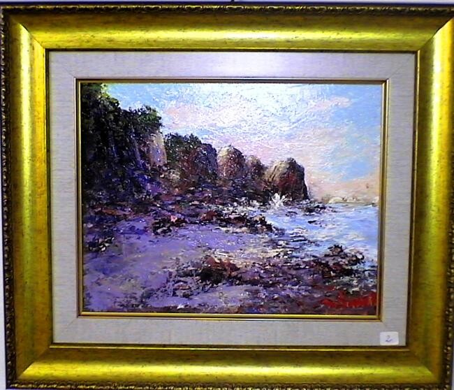 Peinture intitulée "Falaises" par M'Hamed Saci, Œuvre d'art originale
