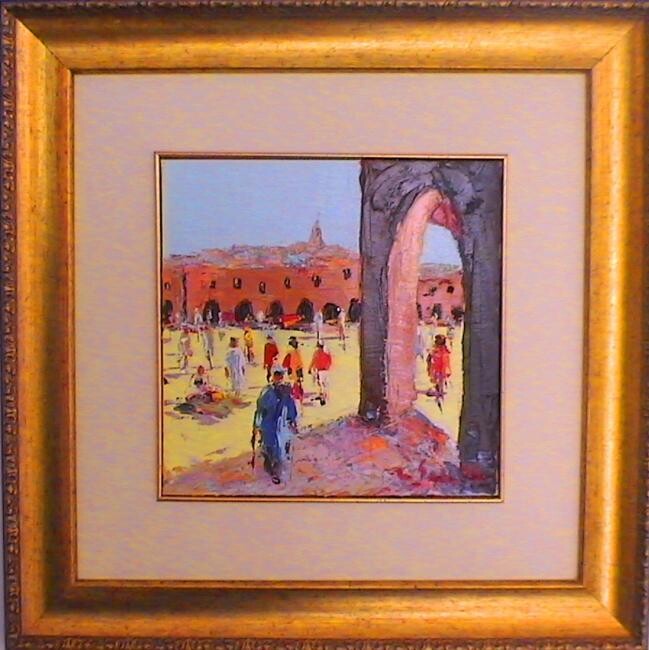 Peinture intitulée "M'zab II" par M'Hamed Saci, Œuvre d'art originale