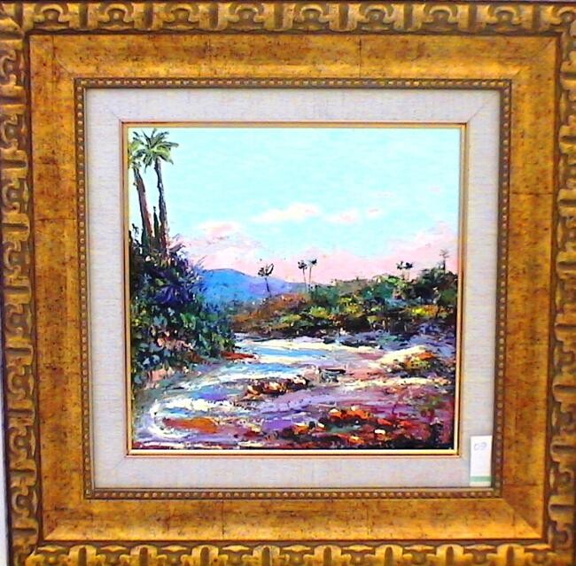 Peinture intitulée "Oasis II" par M'Hamed Saci, Œuvre d'art originale