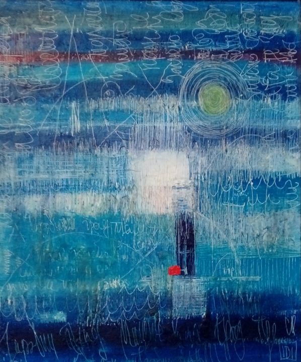 Painting titled "unity 3" by Ivana Davidovic Ivezic, Original Artwork, Oil