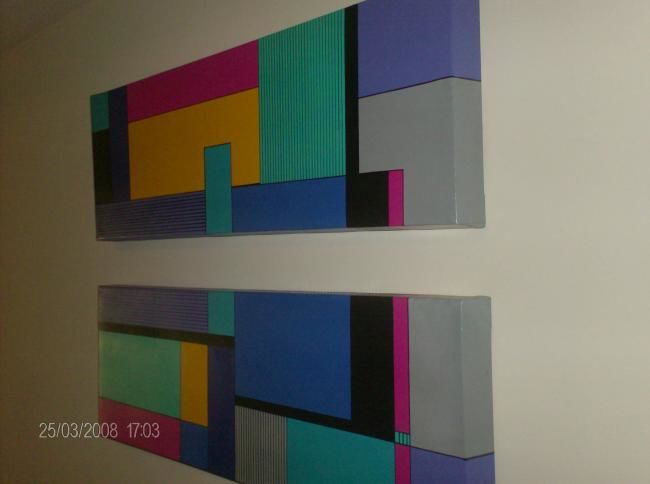Painting titled "policromo" by Skorpion45, Original Artwork