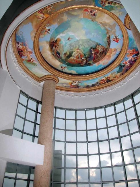 Painting titled "Cupula" by Rafael Espitia Perea, Original Artwork