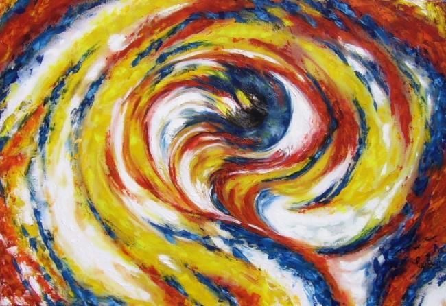 Schilderij getiteld "La mirada que aún n…" door Cynthia Novillo Almada, Origineel Kunstwerk, Olie