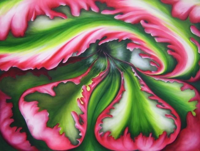 Schilderij getiteld "Imágenes que envuel…" door Cynthia Novillo Almada, Origineel Kunstwerk, Olie