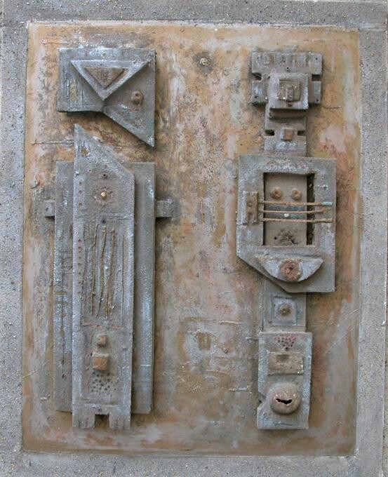 Pittura intitolato "idoli nella polvere" da Angelo Mazzoleni, Opera d'arte originale