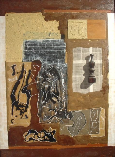 Painting titled "ENCUENTRO l" by Artisnauta, Original Artwork, Oil