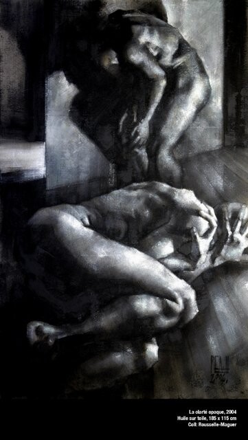Clarté opaque 绘画, 72.8x45.3 in