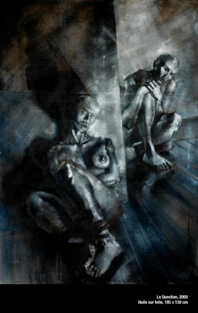 绘画 标题为“La Question” 由Philippe-Emmanuel Amirault, 原创艺术品