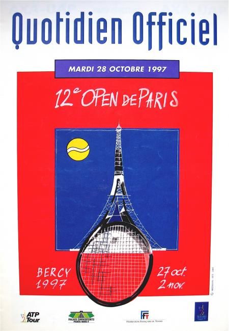 Peinture intitulée ""12 ème OPEN DE PAR…" par Catherine Suchocka, Œuvre d'art originale