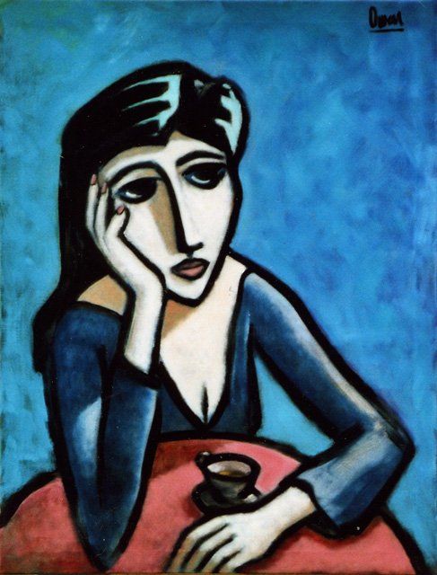 Painting titled "The Student" by Bradley Owen, Original Artwork
