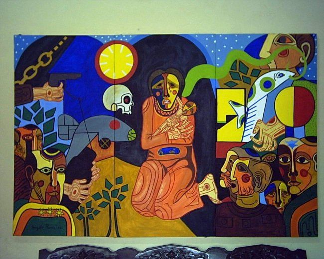 Painting titled "METAFORA DEL APOCAL…" by Donateli, Original Artwork
