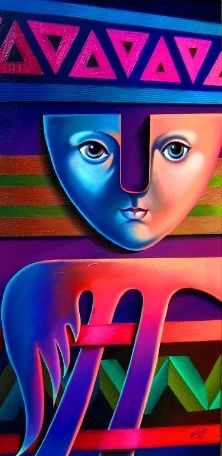 Painting titled "DEIDAD" by Galeria Orion, Original Artwork
