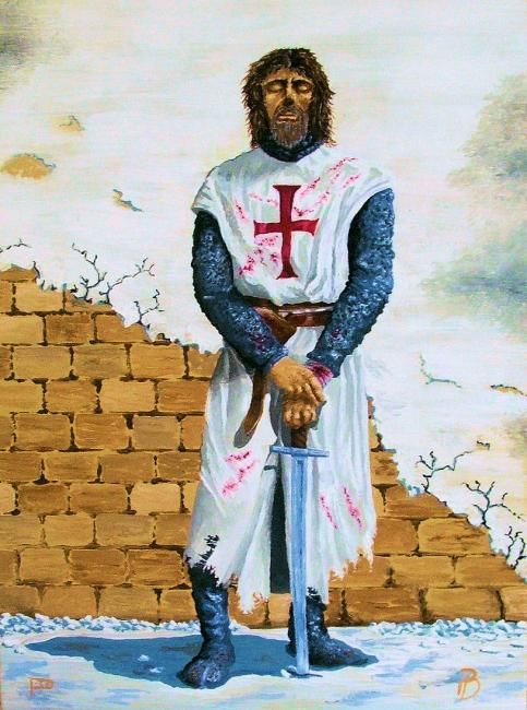 Painting titled "Between battles" by Davo, Original Artwork