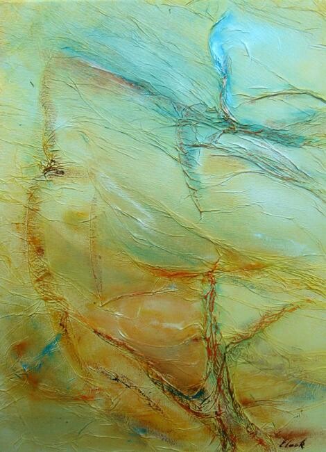 Painting titled "Dualité" by Elisa Cook Benbassat Bassat, Original Artwork, Oil