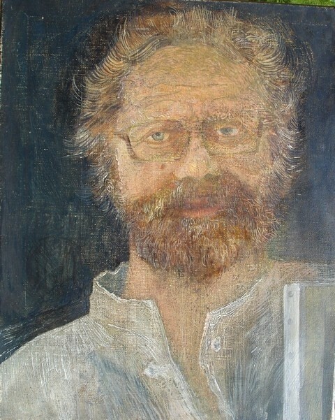 Peinture intitulée "AUTO PORTRAIT II" par Michel Moskovtchenko, Œuvre d'art originale, Huile