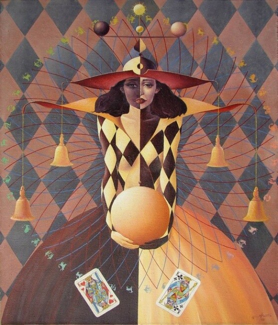 제목이 "DESTINY,MIM"인 미술작품 Valeriy Kot로, 원작, 기름