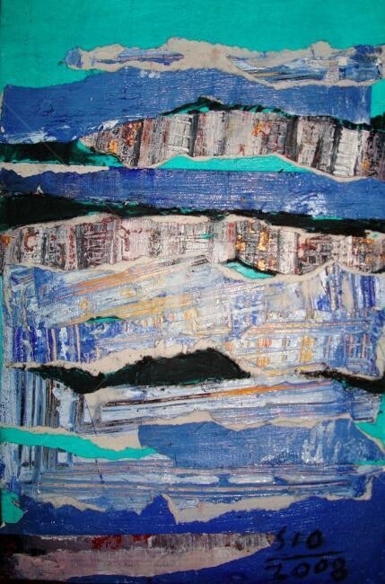 Ζωγραφική με τίτλο "Reconstructed Form#2" από Sio Montera, Αυθεντικά έργα τέχνης