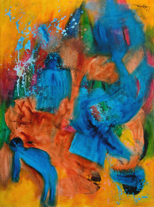 La Triade - The Triad 绘画, 51.2x38.2 in