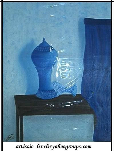Painting titled "my first oil painti…" by Sana Nasir, Original Artwork